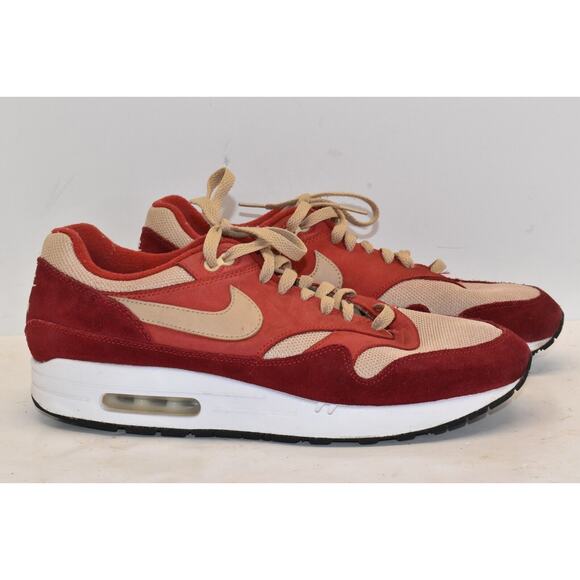 Nike Men's Air Max 1 Premium Retro Red Curry Shoes Size 11 Athletic Sneakers - Picture 1 of 9